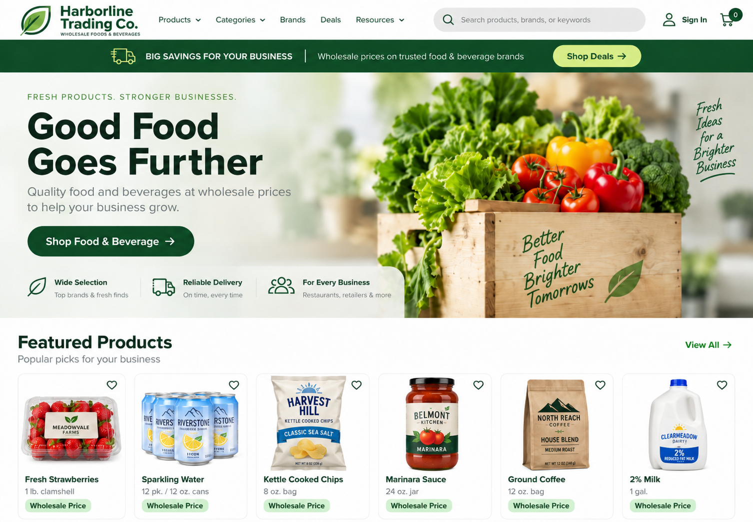 Harborline Trading Co. website