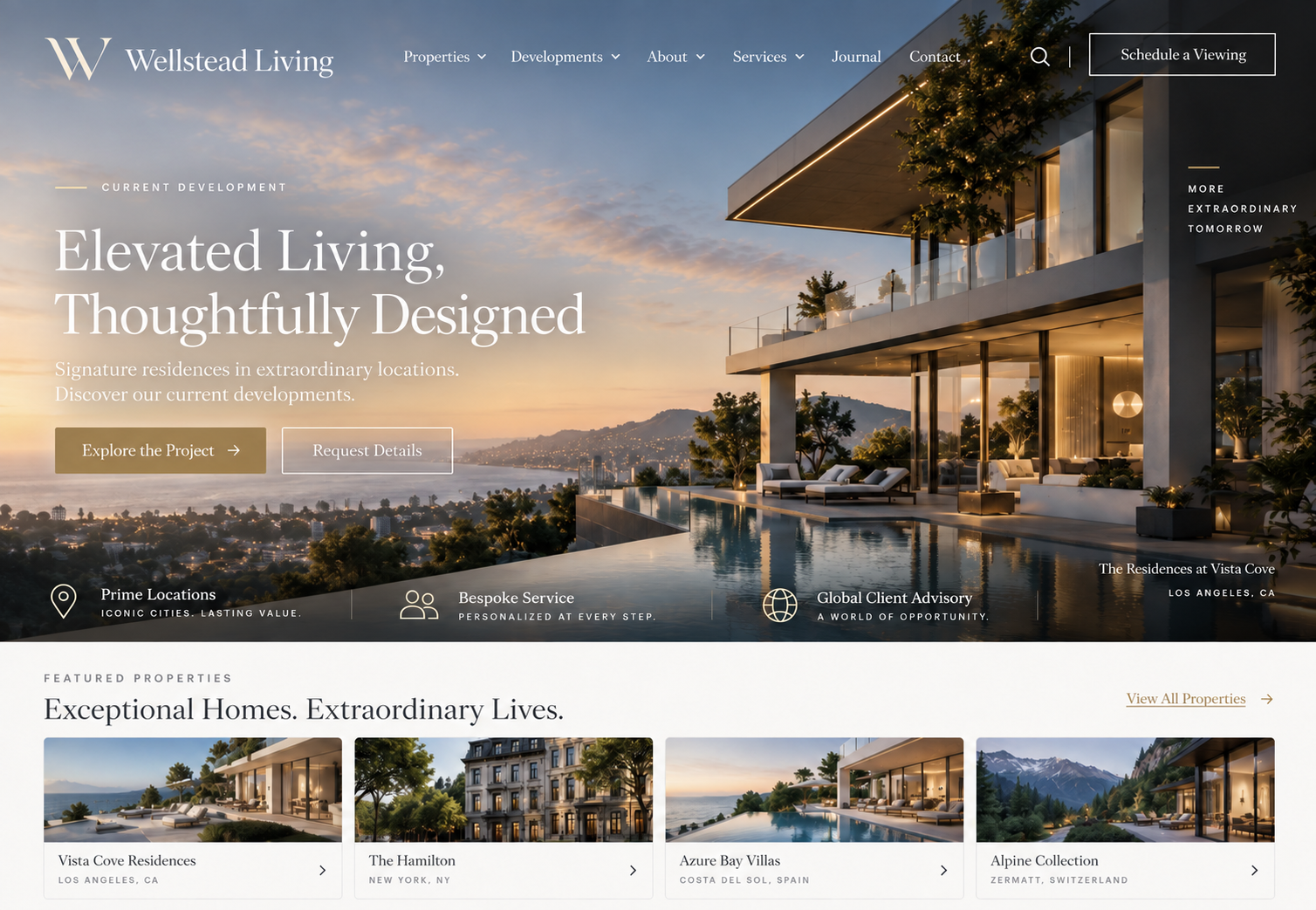 Wellstead Living Group website